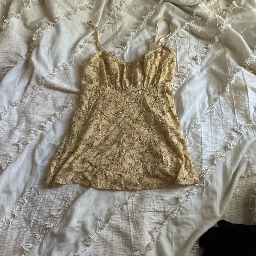 Golden tank top